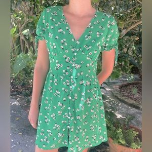 Green Floral Dress